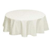 EUGAD Nappe de table Imperméable Ronde 160cm Crème
