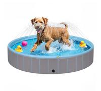 EUGAD Piscine pour Chien, Piscine Chiens avec Arrosage 80x20cm