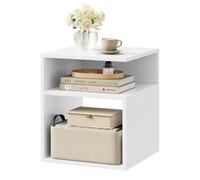 EUGAD Table de Chevet, 35x35x41,5 cm, en Bois d'Ingénierie, Blanc