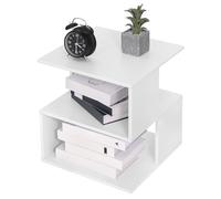 EUGAD Table de Chevet, 40x40x43,5cm, Blanc