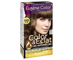 Eugène Color - Color & Eclat - Les Naturelles - N°24 Blond Doré - Coloration Permanente brillance Longue Durée à l'Huile d'Argan - Lot de 2