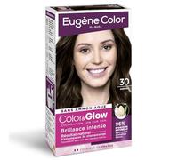 EUGENE COLOR Coloration Chatain 30 Color&Glow Sans Ammoniaque Brillance Intense Ton sur Ton 96% Origine Naturelle Vegan - Lot de 3