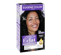 Eugène Color - Coloration Cheveux Permanente, Couvre 100% des cheveux blancs, Brillance et Durée - 1.0 NOIR INTENSE