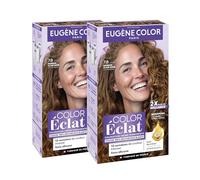 Eugène Color - Coloration Cheveux Permanente, Couvre 100% des cheveux blancs, Brillance et Durée - 7.8 MARRON CLAIR DORE X2