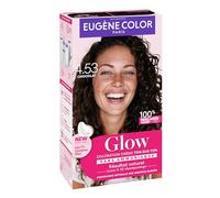 Eugène Color - Coloration Cheveux Semi-Permanente Ton sur Ton, Sans Ammoniaque, 100% GLOW Brillance Miroir, Reflets Naturels - 4.53 CHOCOLAT