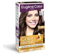 EUGENE COLOR - Coloration Permanente Brillance Naturelle, Ton Châtain Clair Intense (115 ml) - Le lot de 3