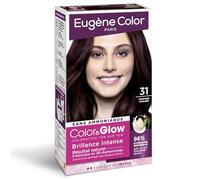 EUGENE COLOR - Coloration Sans Ammoniaque Intense Brillance, Teinte Châtain Acajou (Boîte) - Lot de 3 - vendu par Lot