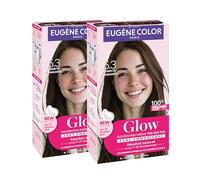 EUGENE COLOR - Glow - Coloration ton sur ton - Sans ammoniaque - 100% brillance miroir - Reflets naturels - 6.3 NOISETTE CRAQUANTE X2
