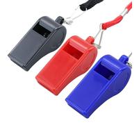 EUGENEKELLY Lot de 3 sifflets de sport avec sangle, pour entraînement, sport d'urgence pour arbitre, dressage de chien, idéal pour les sauveteurs, l'autodéfense