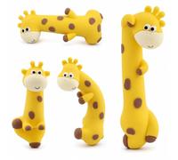 EUGENEKELLY Lot de 4 girafes décoratives pour écran d'ordinateur, mini girafes en résine pour tableau de bord de voiture, décoration amusante et créative pour bureau, télévision