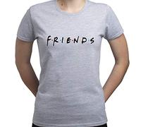 EUGINE DREAM Friends TV Logo Friends TV Show T-Shirt Femme Gris M