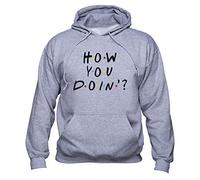 EUGINE DREAM How You Doin Joey Tribbiani Friend TV Show Pullover Sweats à Capuche Unisexe Gris XXL