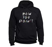 EUGINE DREAM How You Doin Joey Tribbiani Friends Sweatshirt Sweats à Capuche Unisexe Noir 4XL