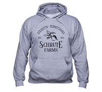 EUGINE DREAM Schrute Farms Scranton Pennsylvania Dwight Schrute Pulli Sweats à Capuche Unisexe Gris L