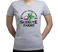 EUGINE DREAM Scranton Pennsylvania Schrute Farms Beets The Office TV Series Shirt T-Shirt Femme Gris S