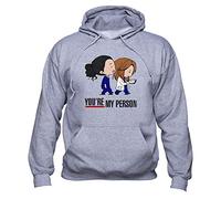 EUGINE DREAM You are My Person Meredith Grey Cristina Yang Greys Anatomy Pullover Sweats à Capuche Unisexe Gris XL