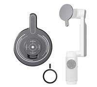 EUGOOCX Adaptateur magnétique pour téléphone portable Insta360 Flow, plaque magnétique puissante avec anneau en métal compatible avec les téléphones Magsafe et Android