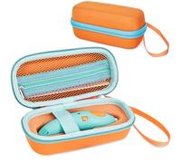 EUGOOCX Étui de rangement en EVA compatible avec les stylos 3D 3Doodler Start+ Essentials (2024), sac de voyage pour recharges de stylos d'impression 3D et câble USB, Orange