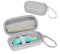 EUGOOCX Étui de rangement en EVA compatible avec les stylos 3D 3Doodler Start+ Essentials (2024), sac de voyage pour recharges de stylos d'impression 3D et câble USB, gris