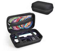 EUGOOCX Étui de rangement en EVA compatible avec SCRIB3D P1 pour stylo d'impression 3D, sac de voyage portable pour stylo 3D, recharges et câbles, Noir