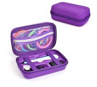 EUGOOCX Étui de rangement en EVA compatible avec SCRIB3D P1 pour stylo d'impression 3D, sac de voyage portable pour stylo 3D, recharges et câbles, violet