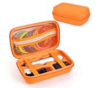 EUGOOCX Étui de rangement en EVA compatible avec SCRIB3D P1 pour stylo d'impression 3D, sac de voyage portable pour stylo 3D, recharges et câbles, Orange