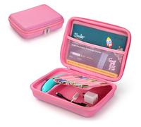 EUGOOCX Étui de rangement portable compatible avec 3Doodler Start+ Essentials (2024), sac de transport pour stylo d'impression 3D, recharges, adaptateur secteur, câble et accessoires, rose