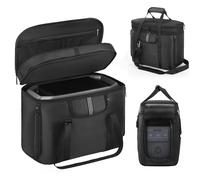 EUGOOCX Étui de transport portable compatible avec ECOFLOW Delta 3 Plus, sac de rangement de protection pour centrale électrique et accessoires, avec plusieurs fenêtres dissipation de
