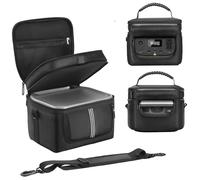 EUGOOCX Étui de transport pour générateur compatible avec centrale électrique portable ECOFLOW River 2 (256 Wh), sac de rangement d'alimentation à deux couches avec accès rapide et fenêtres à