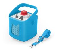 EUGOOCX Housse de protection en silicone compatible avec Toniebox 2 & 1, lecteur audio, housse anti-poussière avec poignée de transport et bandoulière (bleu)