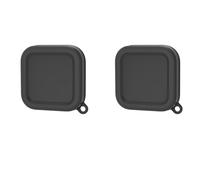 EUGOOCX Lot de 2 bouchons d'objectif en silicone pour Insta360 Ace Pro, coque de protection pour objectif d'appareil photo Insta 360 Accessoires (2 pièces) Noir