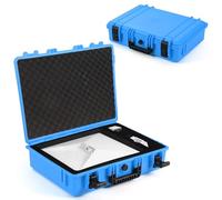 EUGOOCX Mallette rigide résistante aux chocs compatible avec Starlink Mini, étui de voyage étanche IP67 pour support Starlink Mini Dish, adaptateur d'alimentation, adaptateur de tuyau, câble, bleu
