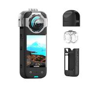 EUGOOCX Protection d'objectif anti-buée pour Insta360 X3 Sports Action Camera Accessoires (protection lentille + étui en silicone)