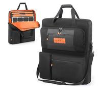 EUGOOCX Sac de rangement portable pour panneau solaire compatible avec Jackery SolarSaga 100 W 200 W, étui de transport avec plusieurs poches pour camping en plein air