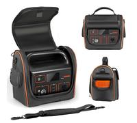 EUGOOCX Sac de transport compatible avec la station d'alimentation portable Jackery Explorer 500 (518 Wh), étui de rangement de voyage avec fenêtres ventilées pour générateur solaire extérieur et