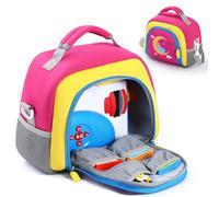 EUGOOCX Sac de transport compatible avec Little Tikes Story Dream Machine Books, étui de rangement avec bandoulière pour lecteur audio, livres et collection de personnages, rose rouge