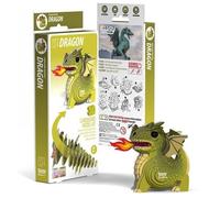 EUGY 3D kit de bricolage dragon vert - figure animale unique en 3D