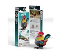 Eugy 3D Modèle: Animal DE Ferme/Coq 7,7x4,42x5,6cm, en Carton, en boîte, 6+