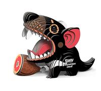 Eugy Puzzle 3D Diable de Tasmanie 9 x 6,5 cm carton noir 35 pièces G