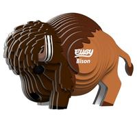 EUGY Bison - Puzzle 3D N° 045 - Jouet Créatif en Carton Recyclé - pour Enfants dès 6 Ans et Adultes Jusqu’à 99 Ans - Puzzle Éducatif et Écologique