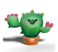 EUGY Cactus - Puzzle 3D N° 130 - Jouet Créatif en Carton Recyclé - pour Enfants dès 6 Ans et Adultes Jusqu’à 99 Ans- Puzzle Éducatif et Écologique
