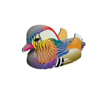 EUGY Canard Mandarin - Puzzle 3D N° 096 - Jouet Créatif en Carton Recyclé - pour Enfants dès 6 Ans et Adultes Jusqu’à 99 Ans - Puzzle Éducatif et Écologique