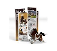 Eugy Puzzle 3D Cheval N°134 – Jouet créatif en carton recyclé, éducatif 6–99 ans