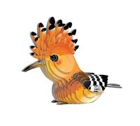 EUGY Huppe Fasciée - Puzzle 3D Oiseau N° 105 - Jouet Créatif en Carton Recyclé - pour Enfants dès 6 Ans et Adultes Jusqu’à 99 Ans- Puzzle Éducatif et Écologique