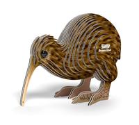 EUGY Kiwi - Puzzle 3D N° 091 - Jouet Créatif en Carton Recyclé - pour Enfants dès 6 Ans et Adultes Jusqu’à 99 Ans- Puzzle Éducatif et Écologique