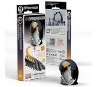 Eugy – Puzzle 3D Manchot empereur – Carton recyclé – N°131 Noir/Blanc