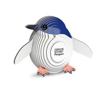 EUGY Manchot - Puzzle 3D N° 017 - Jouet Créatif en Carton Recyclé - pour Enfants dès 6 Ans et Adultes Jusqu’à 99 Ans - Puzzle Éducatif et Écologique