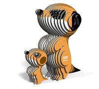 EUGY Mangouste - Puzzle 3D N° 046 - Jouet Créatif en Carton Recyclé - pour Enfants dès 6 Ans et Adultes Jusqu’à 99 Ans- Puzzle Éducatif et Écologique