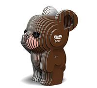 EUGY Ours - Puzzle 3D N° 039 - Jouet Créatif en Carton Recyclé - pour Enfants dès 6 Ans et Adultes Jusqu’à 99 Ans- Puzzle Éducatif et Écologique