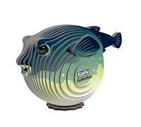 Eugy – Puzzle 3D – Poisson-Globe N°138 – Carton recyclé – Multicolore